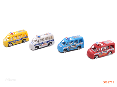 P/B POLICE CAR 1PCS,4COLOUR