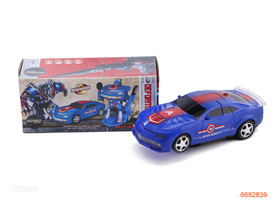 B/O TRANSFORMER CAR W/LIGHT/MUSIC W/O 3*AA BATTERIES