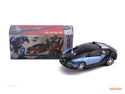 B/O TRANSFORMER CAR W/LIGHT/MUSIC W/O 3*AA BATTERIES