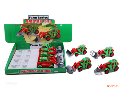 F/P FARM TRUCK,8PCS/DISPLAY BOX,4ASTD