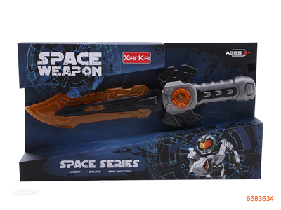 B/O SPACE SWORD,W/LIGHT/SOUND,W/O 3*AAA BATTERIES