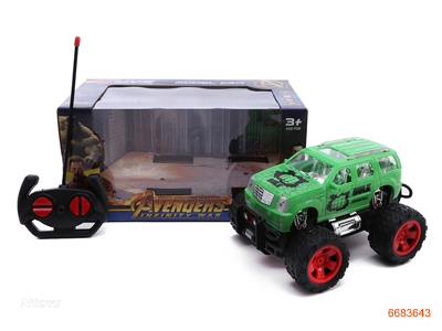 1:16 4CHANNELS R/C CAR,W/O 4*AA BATTERIES IN CAR,W/O 2*AA BATTERIES IN CONTROLLER