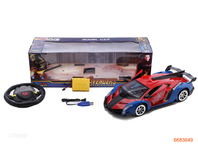 2.4G 1:12 5CHANNELS R/C CAR,W/6V BATTERY IN CAR/USB,W/O 2*AA BATTERIES IN CONTROLLER