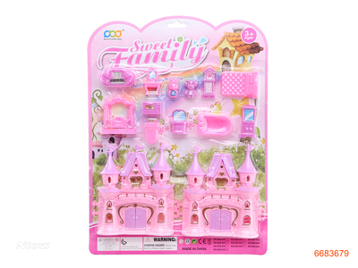 CASTLE SET W/FURNITURE SET