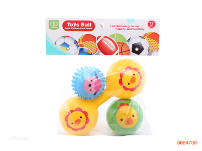 DUMBBELL MASSAGING BALL 3PCS