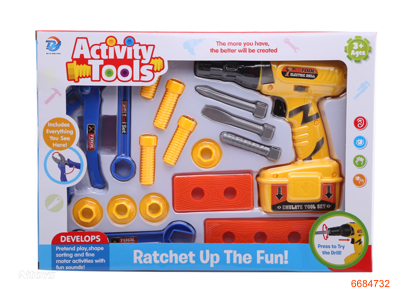 TOOL SET,W/O 2*AA BATTERIES,17PCS