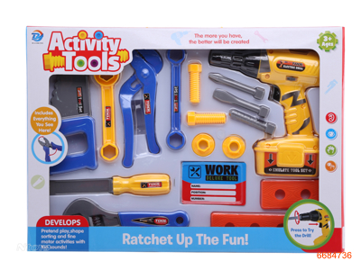 TOOL SET,W/O 2*AA BATTERIES,17PCS