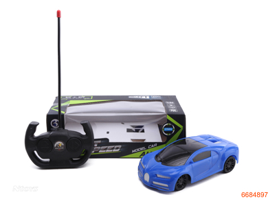 1:24 4CHANNELS R/C CAR,W/LIGHT,W/O 3*AA BATTERIES IN CAR,W/O 2*AA BATTERIES IN CONTROLLER