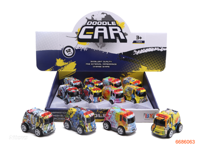 FRICTION DIE-CAST CAR,12PCS/DISPLAY BOX,2ASTD