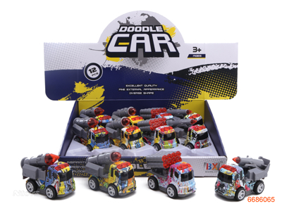 FRICTION DIE-CAST CAR,12PCS/DISPLAY BOX,4ASTD