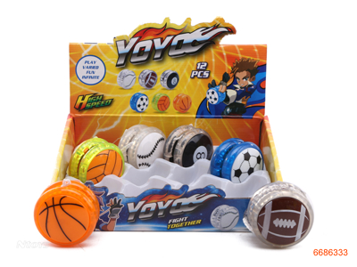 YOYO,12PCS/DISPLAY BOX,6ASTD