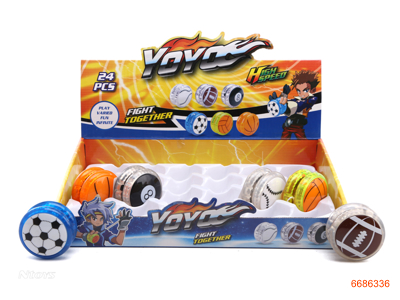 YOYO,24PCS/DISPLAY BOX,6ASTD