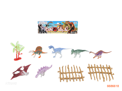 DINOSAUR SET 9PCS