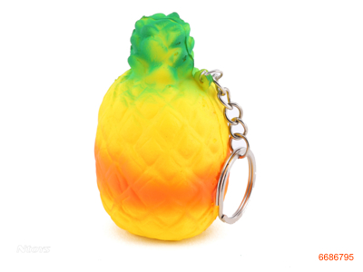 SLOW REBOUND PINEAPPLE KEYCHAIN