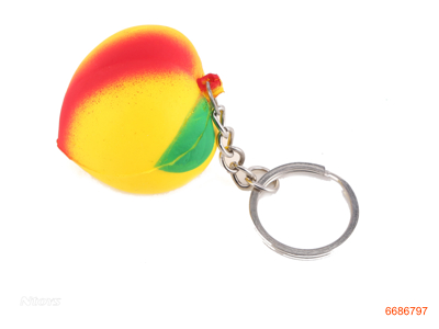 SLOW REBOUND PEACH KEYCHAIN