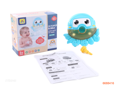 BATH BUBBLE OCTOPUS,W/O 2*AA BATTERIES