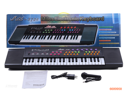 ELECTRIC KEYBOARD W/CHARGER W/O 4*AA BATTERIES