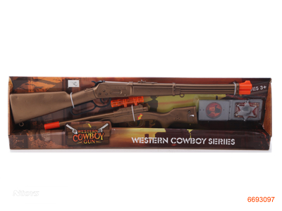 B/O COWBOY SET,W/3*AG13 BATTERIES IN GUN