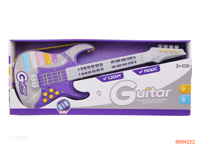 GUITAR,W/LIGHT/MUSIC,W/O 3*AA BATTERIES