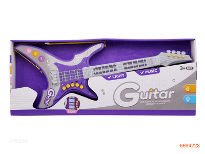 GUITAR,W/LIGHT/MUSIC,W/O 3*AA BATTERIES