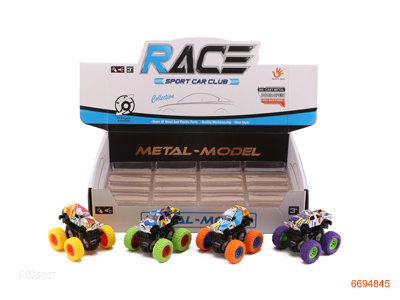 FRICTION DIE-CAST CAR,12PCS/DISPLAY BOX,2ASTD 4COLOUR