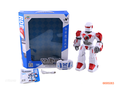 R/C ROBOT,W/LIGHT/SOUND/3.7V BATTERY IN BODY/USB,W/O 2*AA BATTERIES IN CONTROLLER