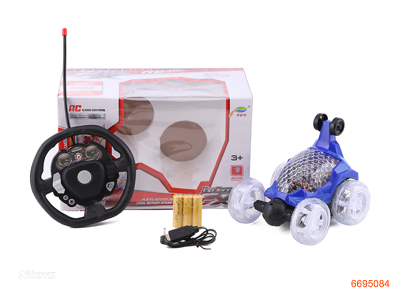 4CHANNELS R/C CAR,W/LIGHT/MUSIC/3*1.2V BATTERIES IN CAR/CHARGER,W/O 2*AA BATTERIES IN CONTROLLER