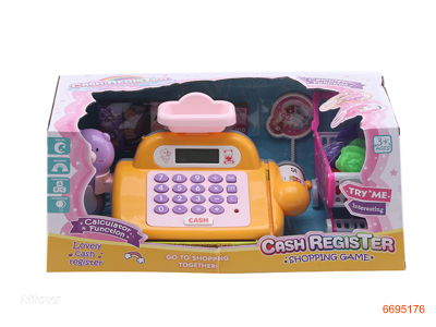 CASH REGISTER,W/O 2*AA BATTERIES,2COLOUR