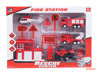 P/B FIRE CAR SET