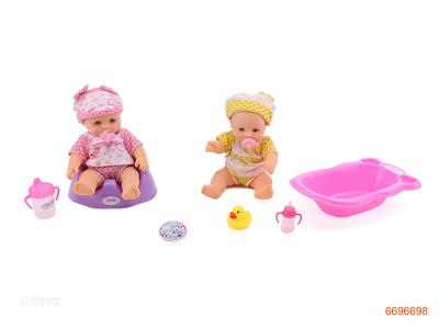 VINYL DOLL SET,2ASTD