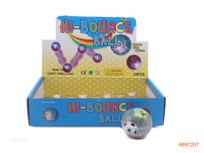 6.5CM FLASHING BALLS,W/12*3AG10 BATTERIES,12PCS/DISPLAY BOX