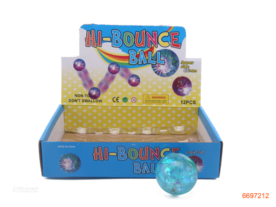 6.5CM FLASHING BALLS,W/12*3AG10 BATTERIES,12PCS/DISPLAY BOX