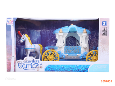 CARRIAGE,W/LIGHT/MUSIC/3*AG13 BATTERIES