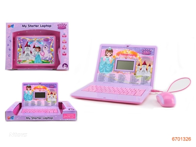 LCD SCREEN LEARNING LAPTOP WITH 60 FUNCTIONS IN ENGLISH,INCLUDE 3AA BATTERIES