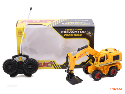 4CHANNELS R/C CONSTRUCTION TRUCK.W/O 3AA BATTERIES IN CAR,3AA BATTERIES IN CONTROLLER