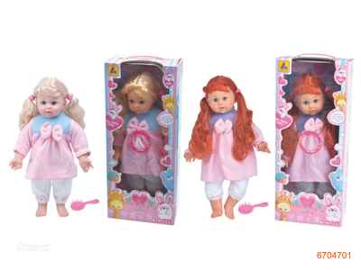 16''STUFFED DOLL W/IC/2*AG3 BATTERIES