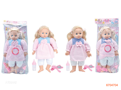 16''STUFFED DOLL W/4SOUNDS IC.W/3*AG13 BATTERIES,2ASTD