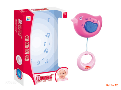 BABY RATTLE W/LIGHT/MUSIC/2*AAA BATTERIES