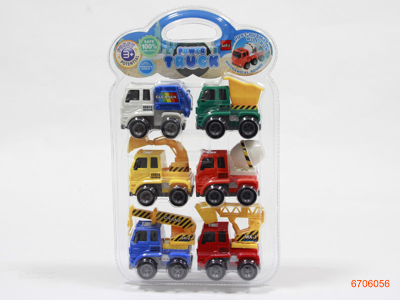 F/P CONSTRUCTION TRUCK.6PCS