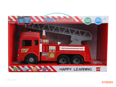 F/P FIRE TRUCK W/LIGHT/SOUND,W/O 2AA BATTERIES