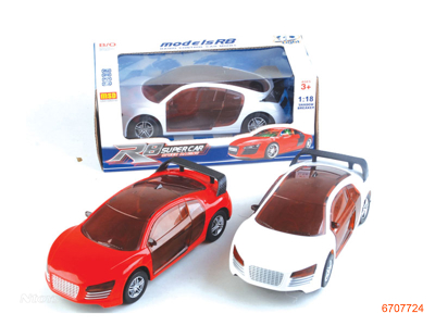 3D B/O CAR W/MUSIC.2COLOUR.W/O 3*1.5V BATTERIES