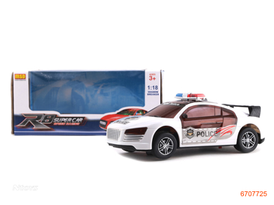 3D B/O POLICE CAR W/MUSIC.3COLOUR.W/O 3*1.5V BATTERIES