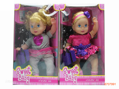 14''FASHION DOLL.2ASTD