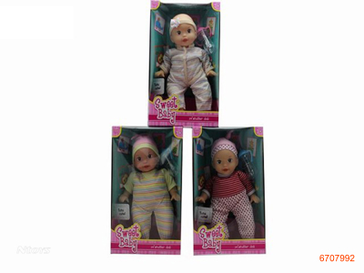 14''FASHION DOLL SET W/4SOUNDS IC.3ASTD