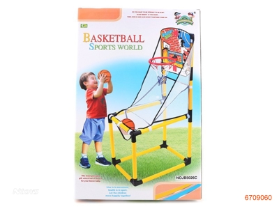 BASKETBALL STANDS W/2PCS 12CM BALLS