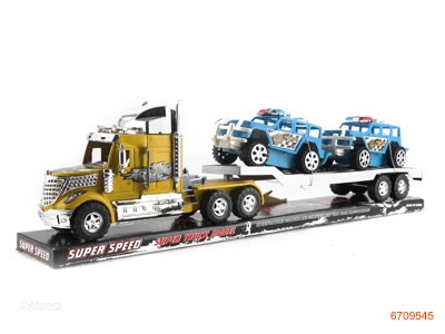 F/P TRUCK W/2PCS FREE WHEEL POLICE SUV.3COLOUR