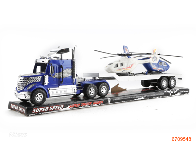 F/P TRUCK W/2PCS FREE WHEEL HELICOPTER.3COLOUR