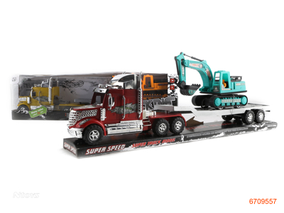 F/P TRUCK W/1PCS FREE WHEEL CONSTRUCTION TRUCK.3COLOUR