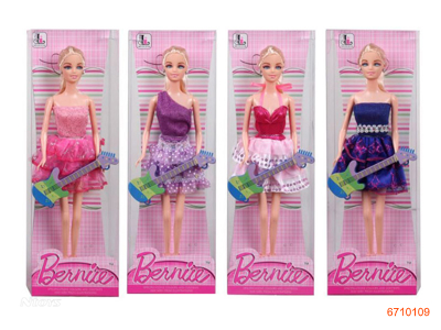 11.5''FASHION DOLL.4ASTD