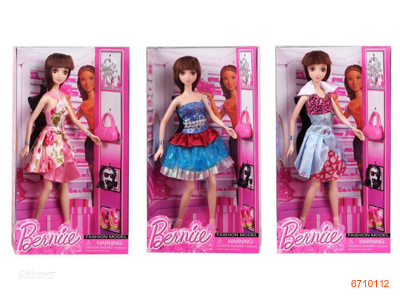 11.5''FASHION DOLL.3ASTD